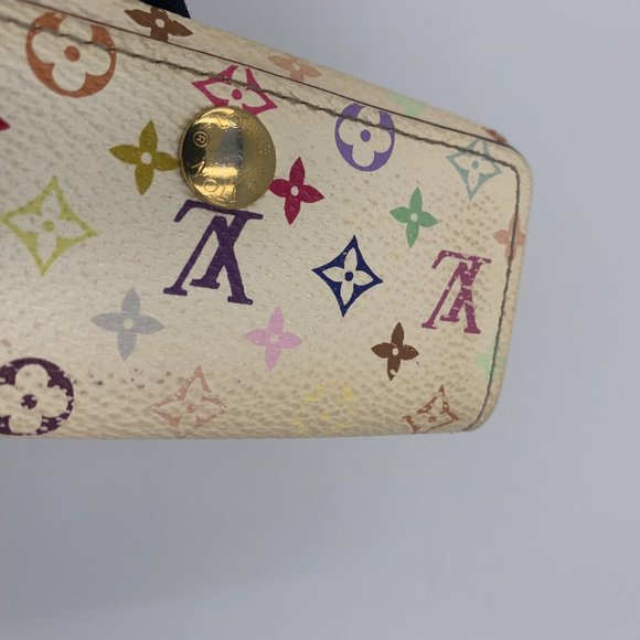Authentic Louis Vuitton White Multicolor Key Case - Picture 8 of 16